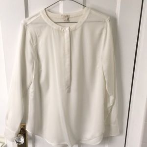 J.Crew white blouse